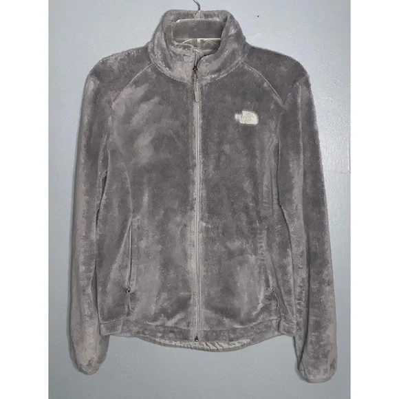 THE NORTH FACE Women's Osito Jacket Gray Zip Up Pockets Sporty SP - Picture 4 of 12